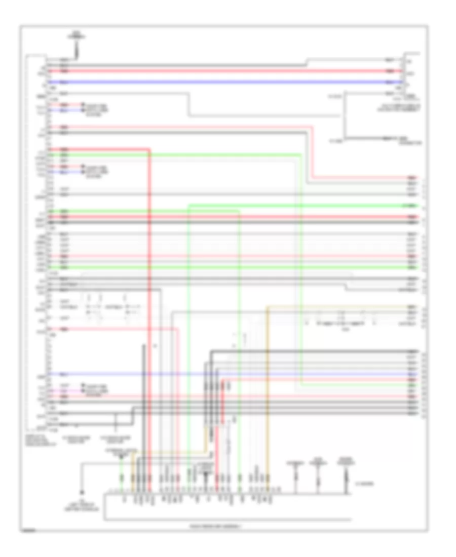 Navigation Wiring Diagram 1 of 6 for Lexus CT 200h 2012
