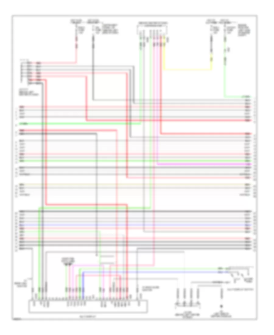 Navigation Wiring Diagram (2 of 6) for Lexus CT 200h 2012