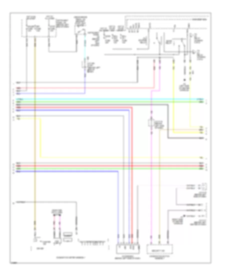 Power Door Locks Wiring Diagram 2 of 5 for Lexus CT 200h 2012