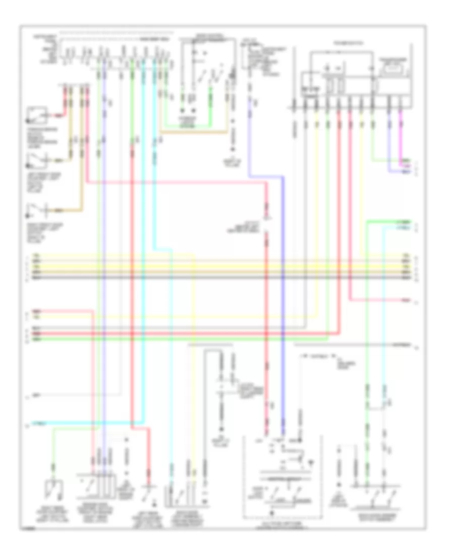 Power Door Locks Wiring Diagram (4 of 5) for Lexus CT 200h 2012