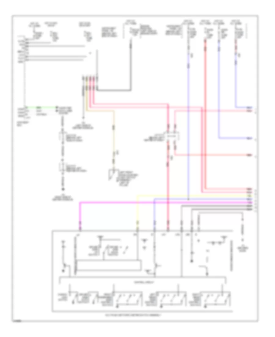 Power Windows Wiring Diagram 1 of 2 for Lexus CT 200h 2012