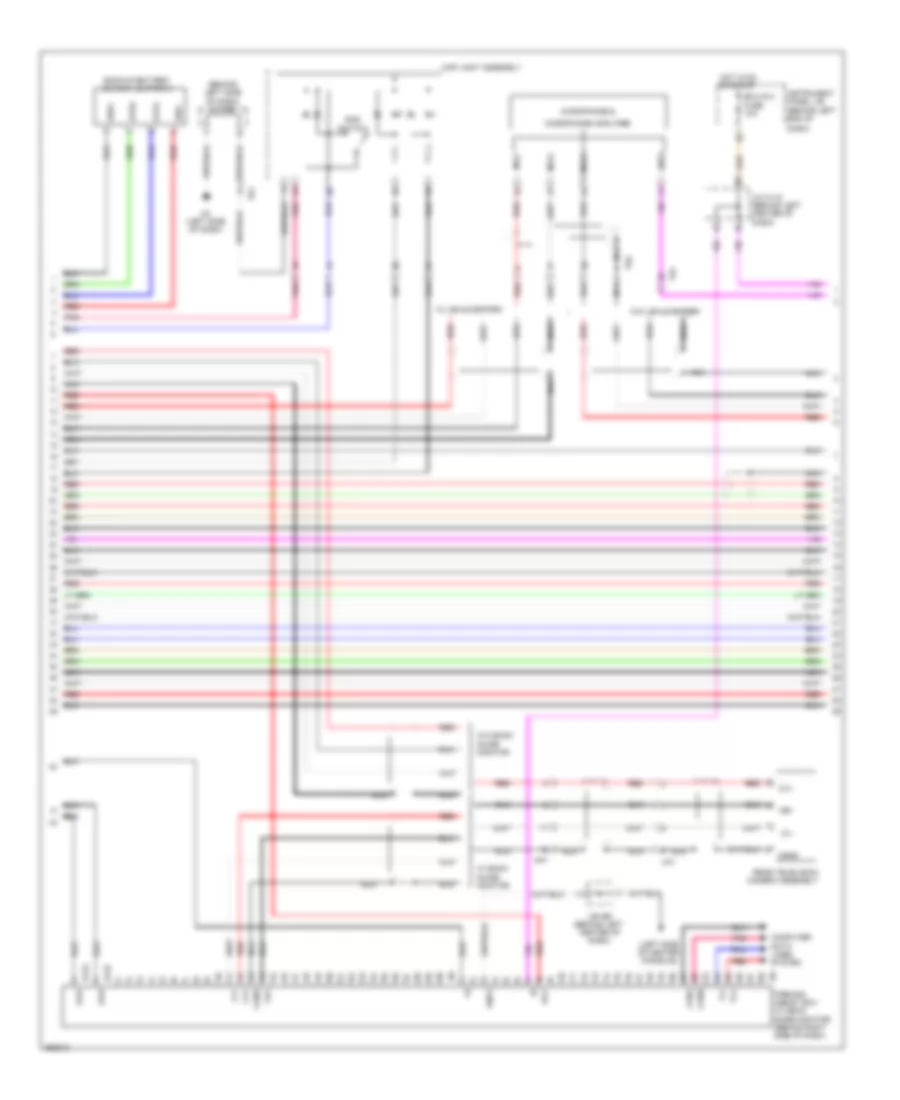 Radio Wiring Diagram with Navigation 4 of 6 for Lexus CT 200h 2012