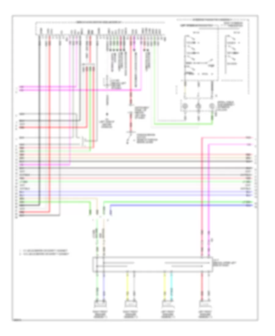 Radio Wiring Diagram with Navigation 5 of 6 for Lexus CT 200h 2012