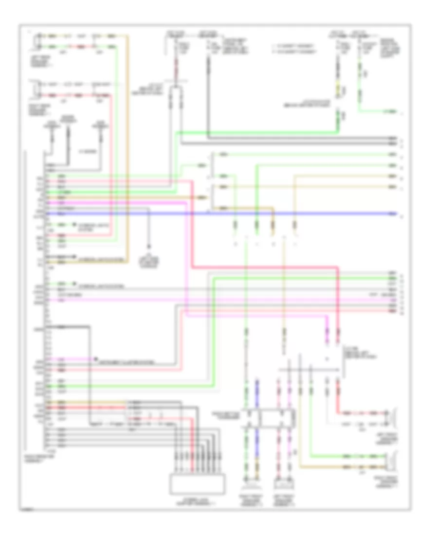 Radio Wiring Diagram without Navigation without Amplifier 1 of 3 for Lexus CT 200h 2012
