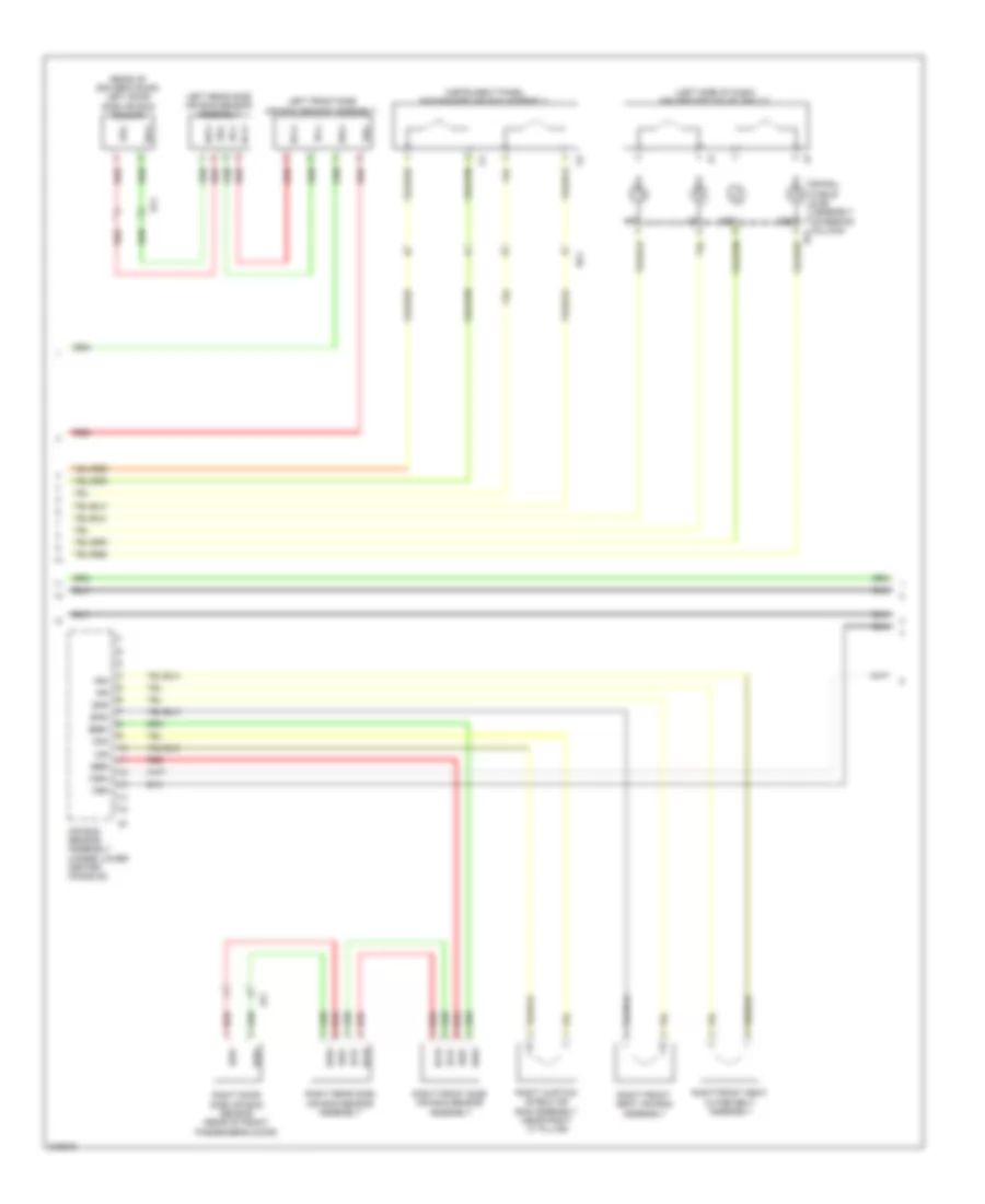 Supplemental Restraint Wiring Diagram 2 of 3 for Lexus CT 200h 2012
