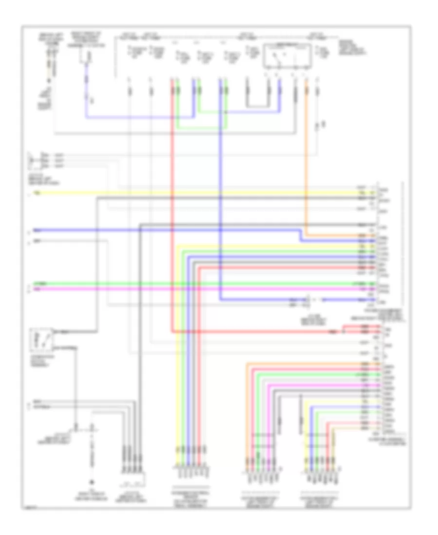 Transmission Wiring Diagram (2 of 2) for Lexus CT 200h 2012