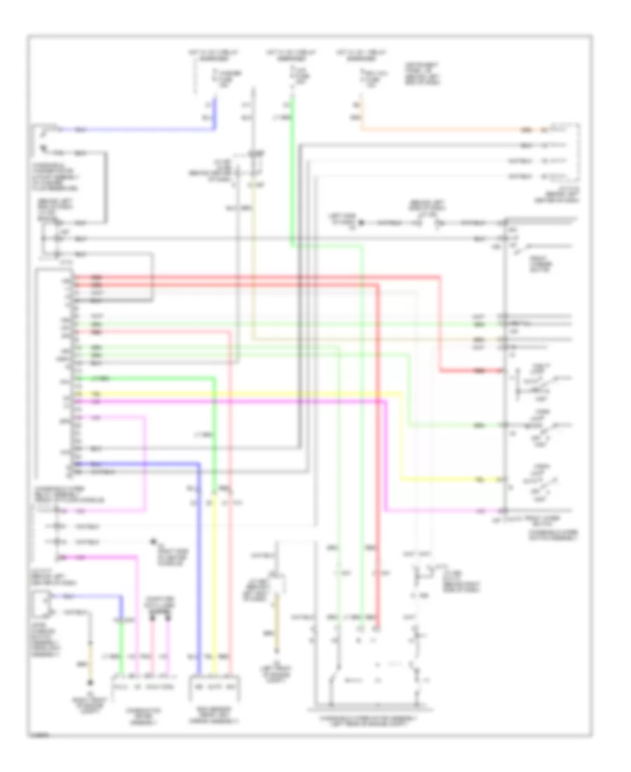 Электросхема передних стеклоочистителей дворников и омывателя лобового стекла, С Авто Система Дворника для Lexus CT 200h 2012