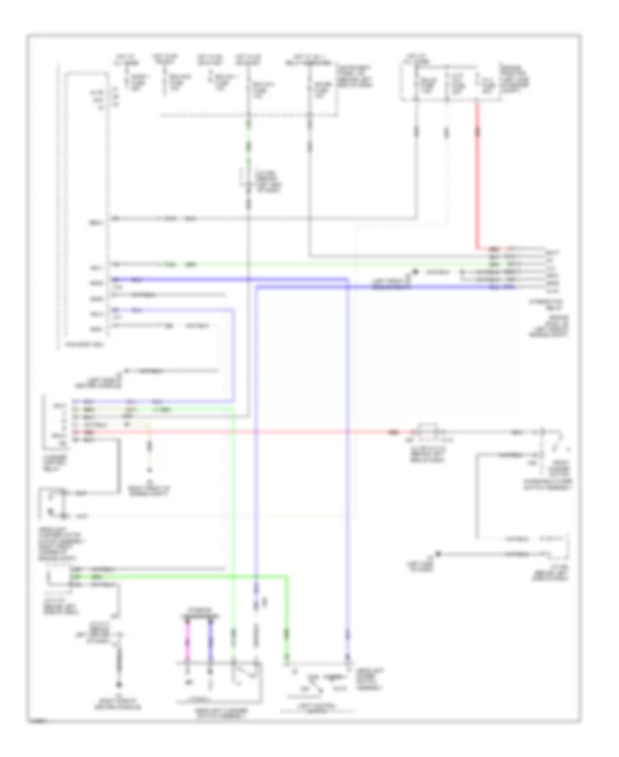 Headlamp Washer Wiring Diagram for Lexus CT 200h 2012