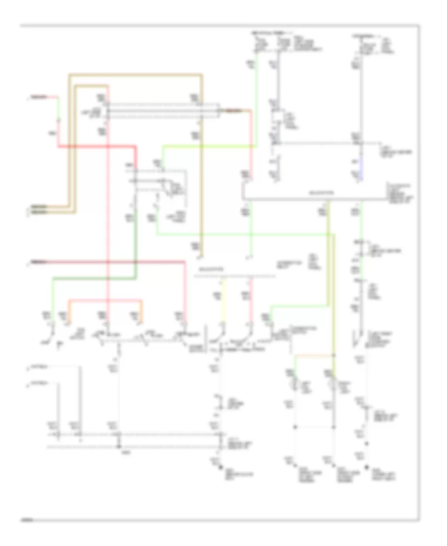 Headlamps Wiring Diagram, with DRL (2 of 2) for Lexus GS 300 1994