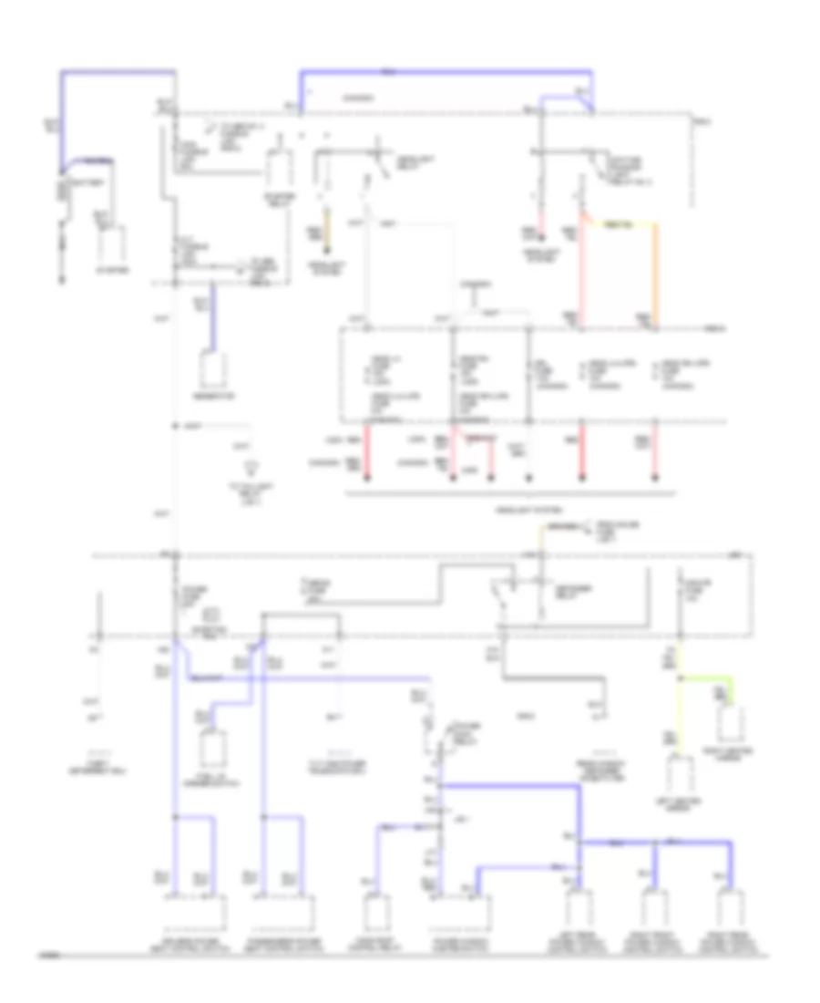 Power Distribution Wiring Diagram 1 of 6 for Lexus GS 300 1994