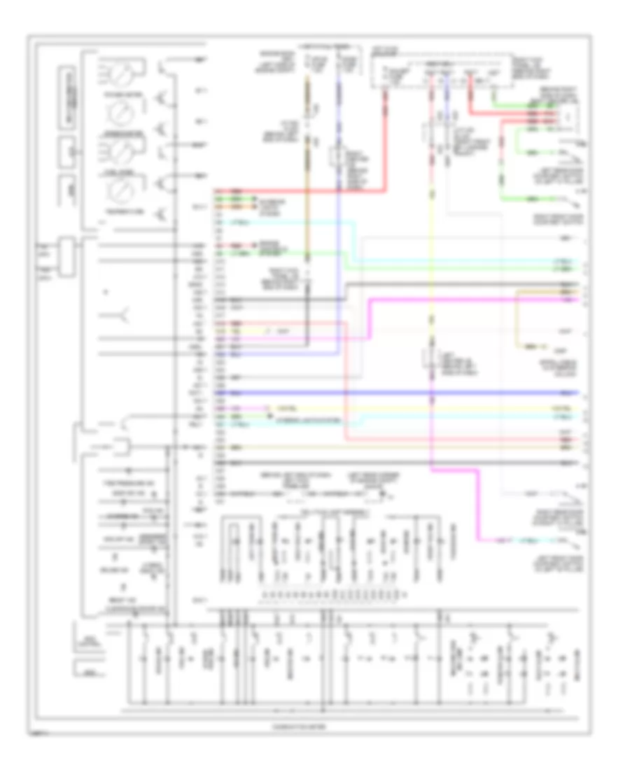 Instrument Cluster Wiring Diagram 1 of 2 for Lexus GS 450h 2007