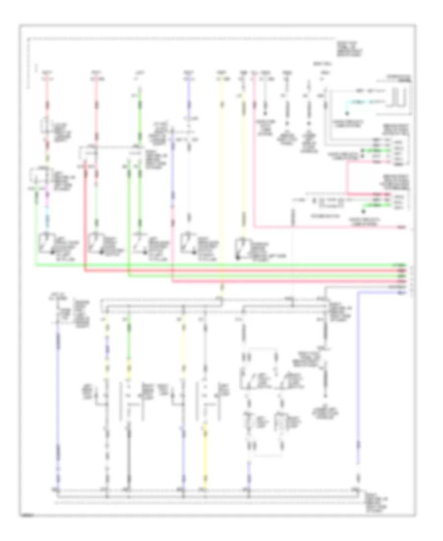 Courtesy Lamps Wiring Diagram 1 of 4 for Lexus GS 450h 2007