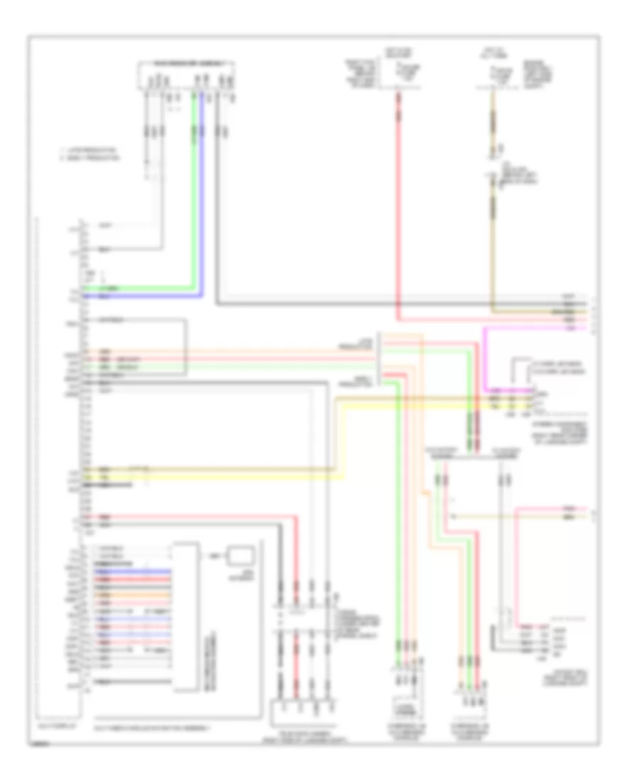 Navigation Wiring Diagram 1 of 2 for Lexus GS 450h 2007