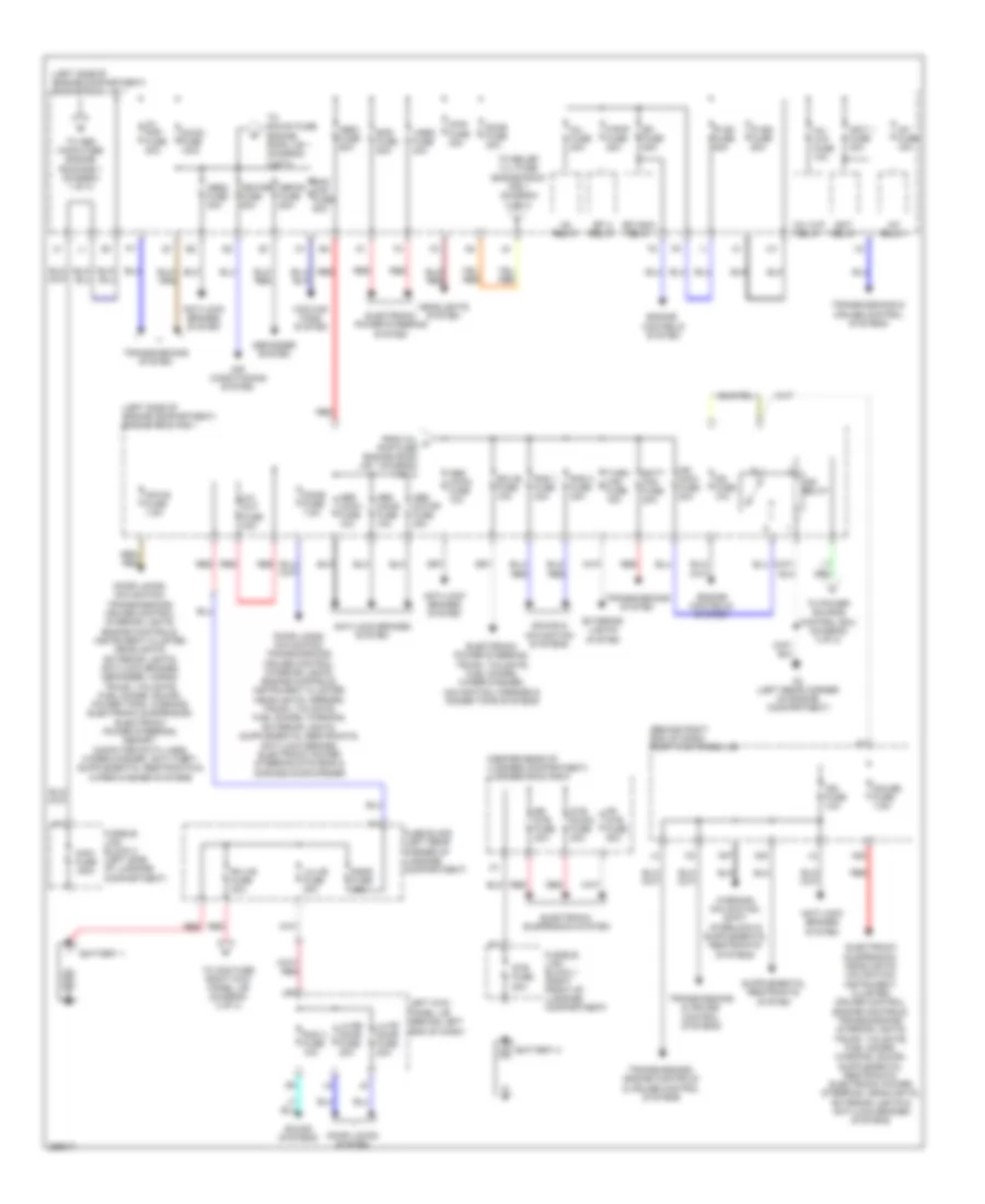 Power Distribution Wiring Diagram 1 of 3 for Lexus GS 450h 2007