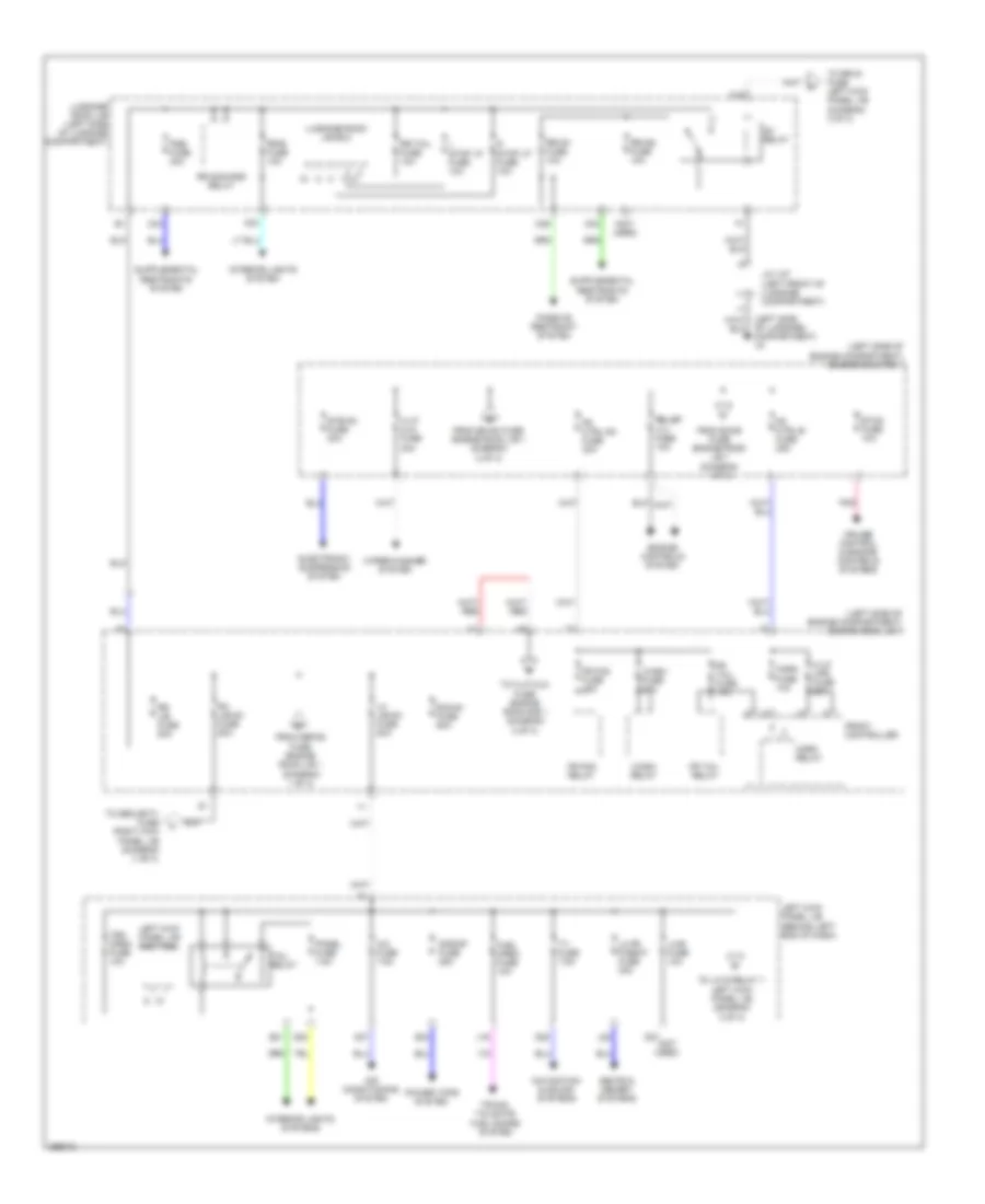 Power Distribution Wiring Diagram (2 of 3) for Lexus GS 450h 2007