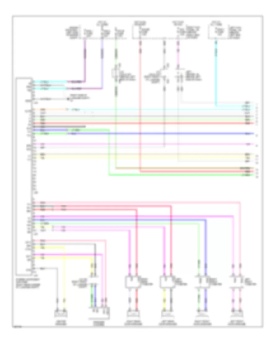 Radio Wiring Diagram, Early Production, without Mark Levinson (1 of 2) for Lexus GS 450h 2007