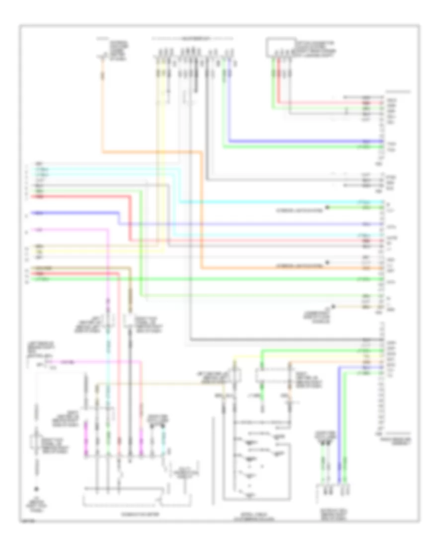 Radio Wiring Diagram, Early Production, without Mark Levinson (2 of 2) for Lexus GS 450h 2007