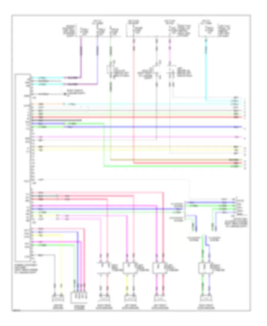 Radio Wiring Diagram, Late Production, without Mark Levinson (1 of 2) for Lexus GS 450h 2007