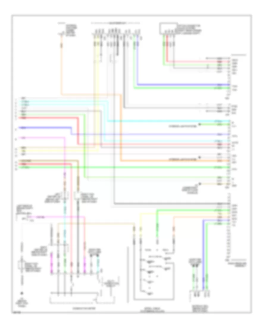 Radio Wiring Diagram, Late Production, without Mark Levinson (2 of 2) for Lexus GS 450h 2007