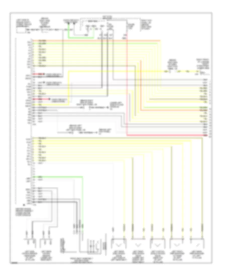 Supplemental Restraint Wiring Diagram 1 of 3 for Lexus GS 450h 2007