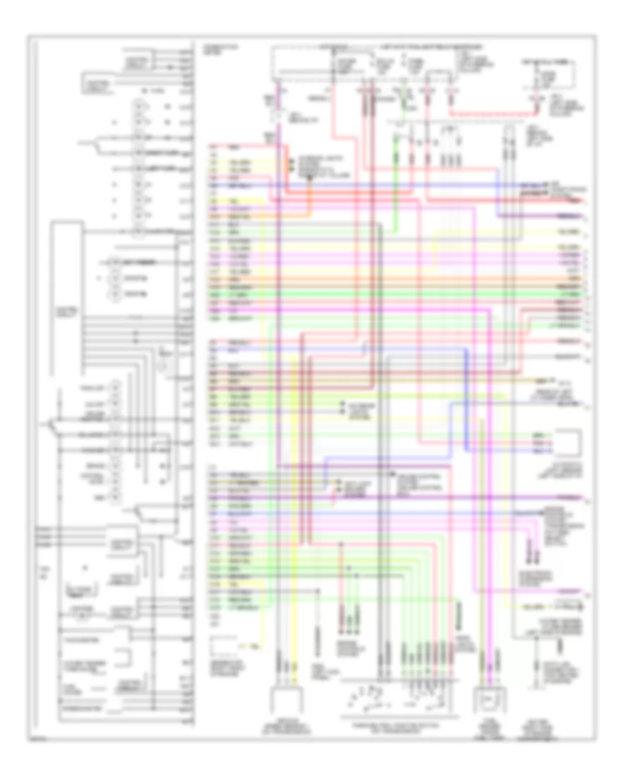 Instrument Cluster Wiring Diagram 1 of 2 for Lexus LS 400 1994
