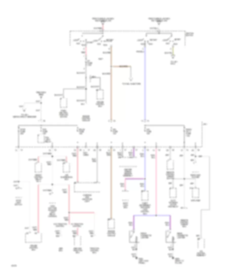 Power Distribution Wiring Diagram 2 of 5 for Lexus LS 400 1994