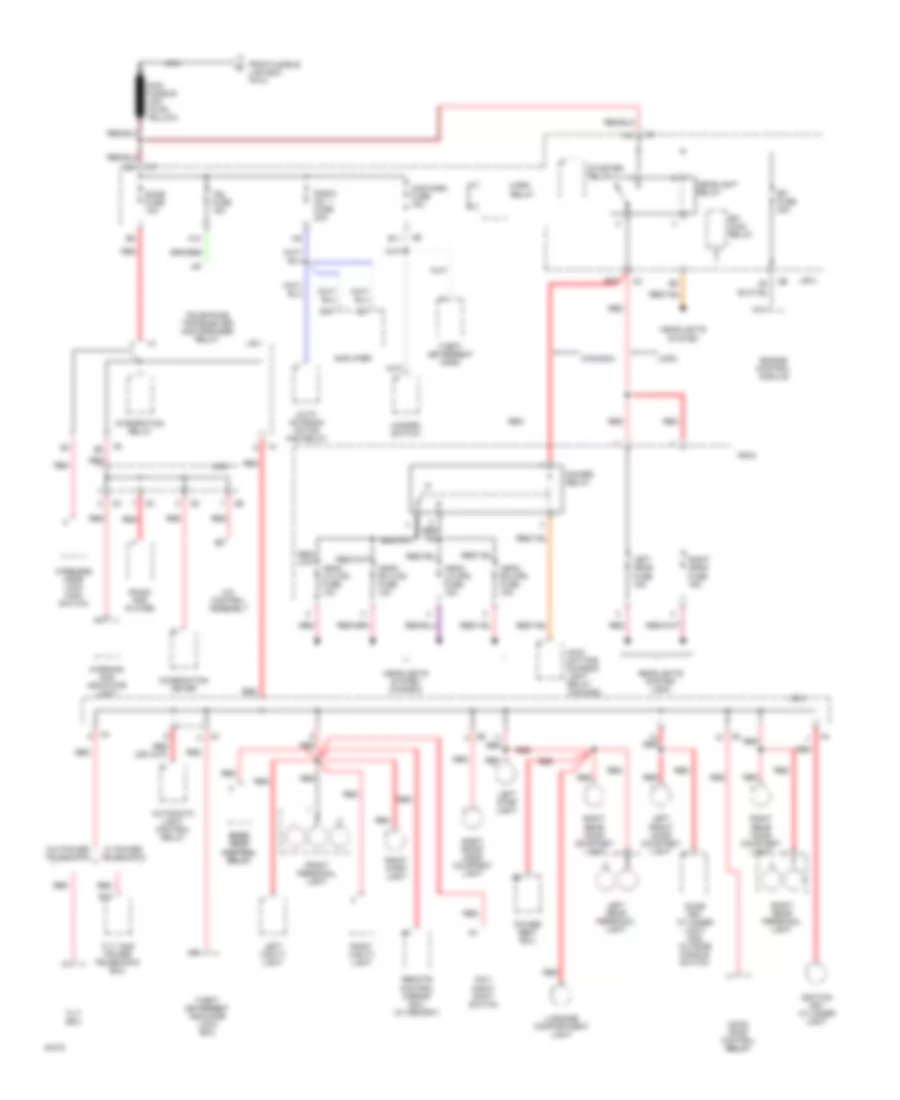 Power Distribution Wiring Diagram (4 of 5) for Lexus LS 400 1994