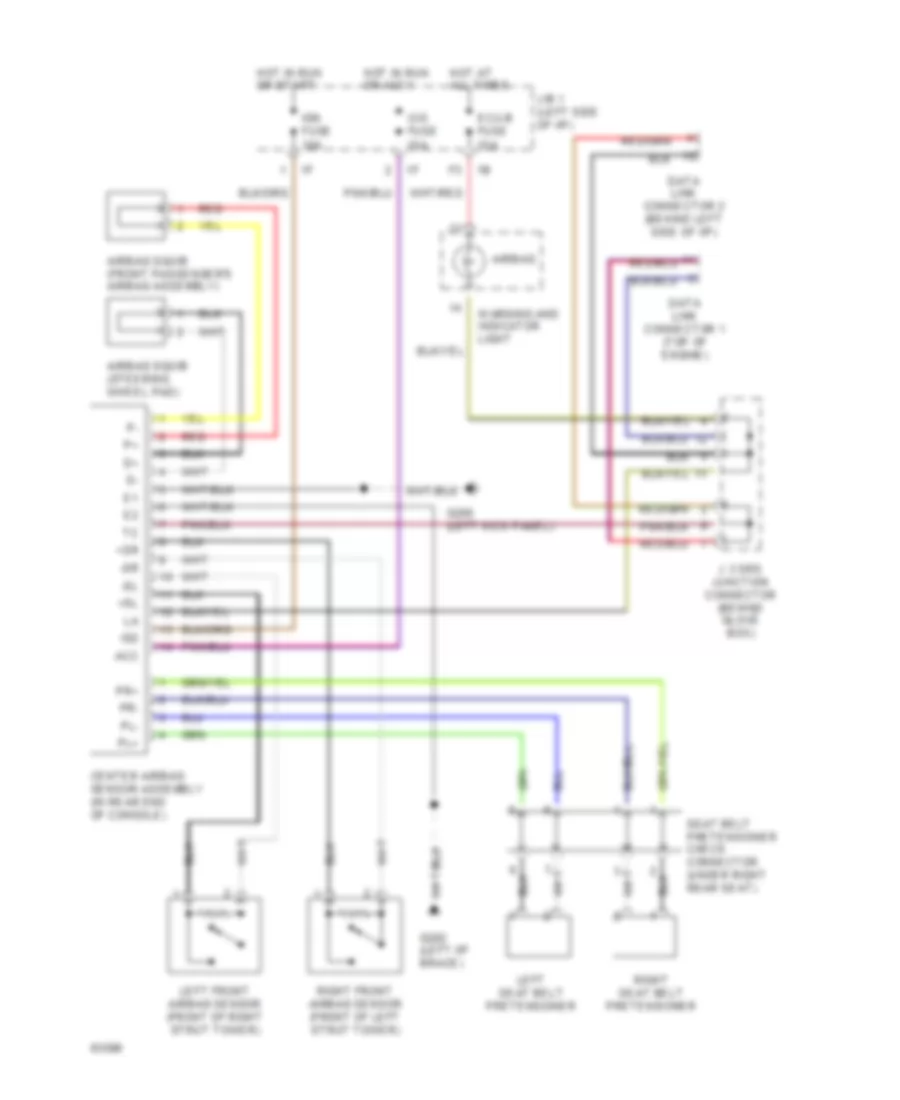 Supplemental Restraint Wiring Diagram for Lexus LS 400 1994