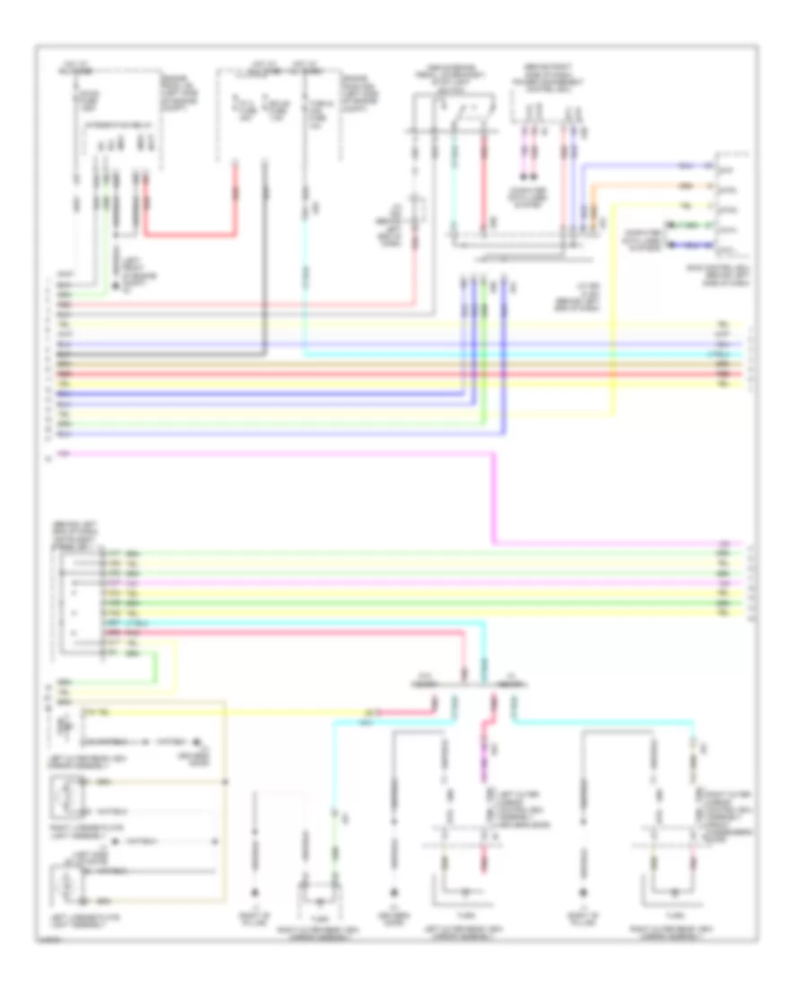 Exterior Lamps Wiring Diagram (2 of 3) for Lexus CT 200h F Sport 2012