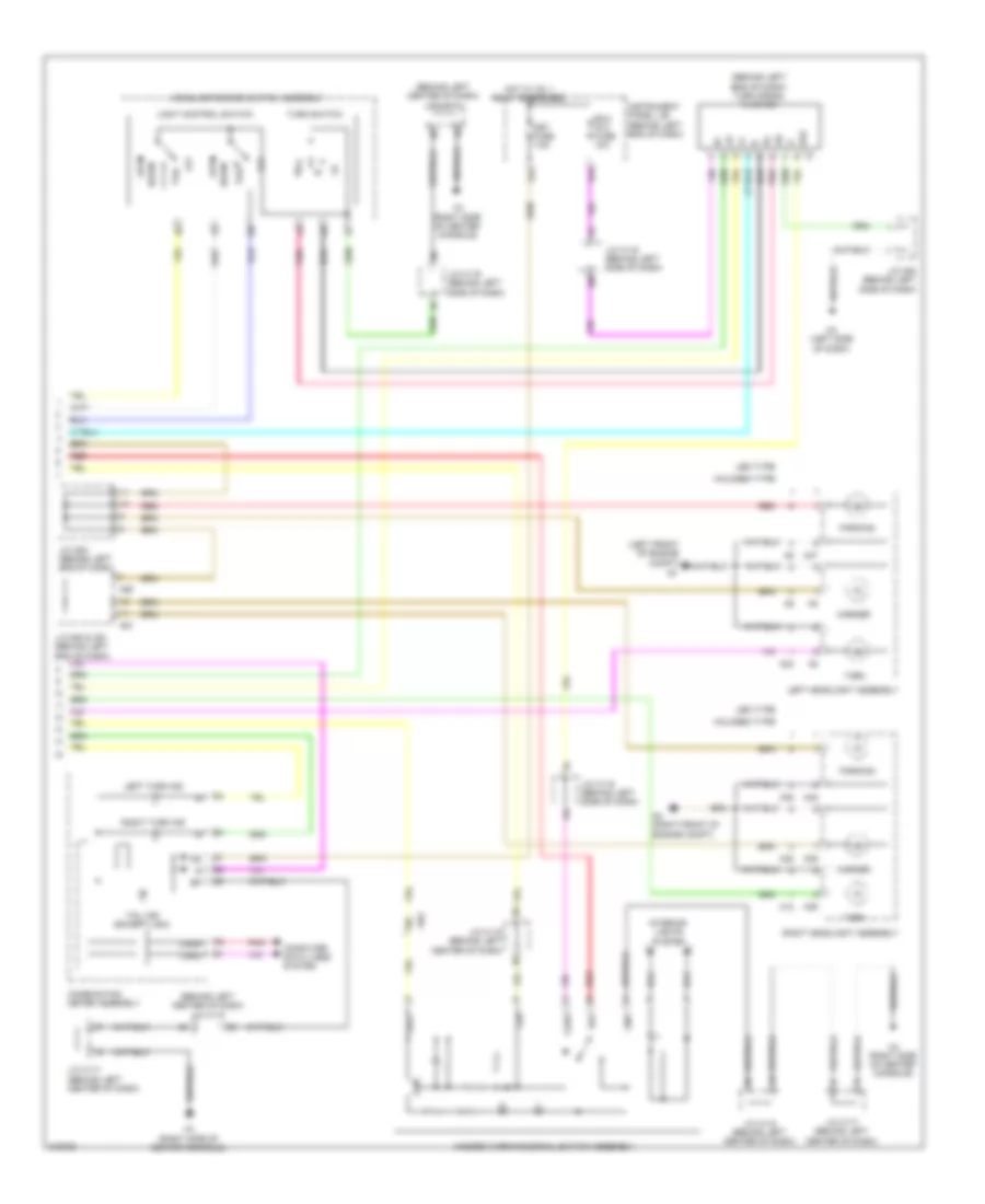 Exterior Lamps Wiring Diagram (3 of 3) for Lexus CT 200h F Sport 2012