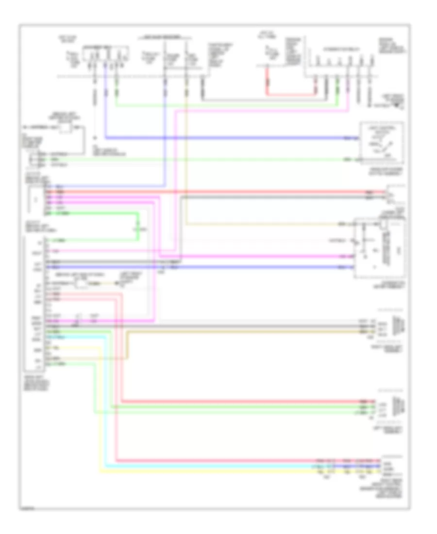 Adaptive Front Lighting Wiring Diagram for Lexus CT 200h F Sport 2012
