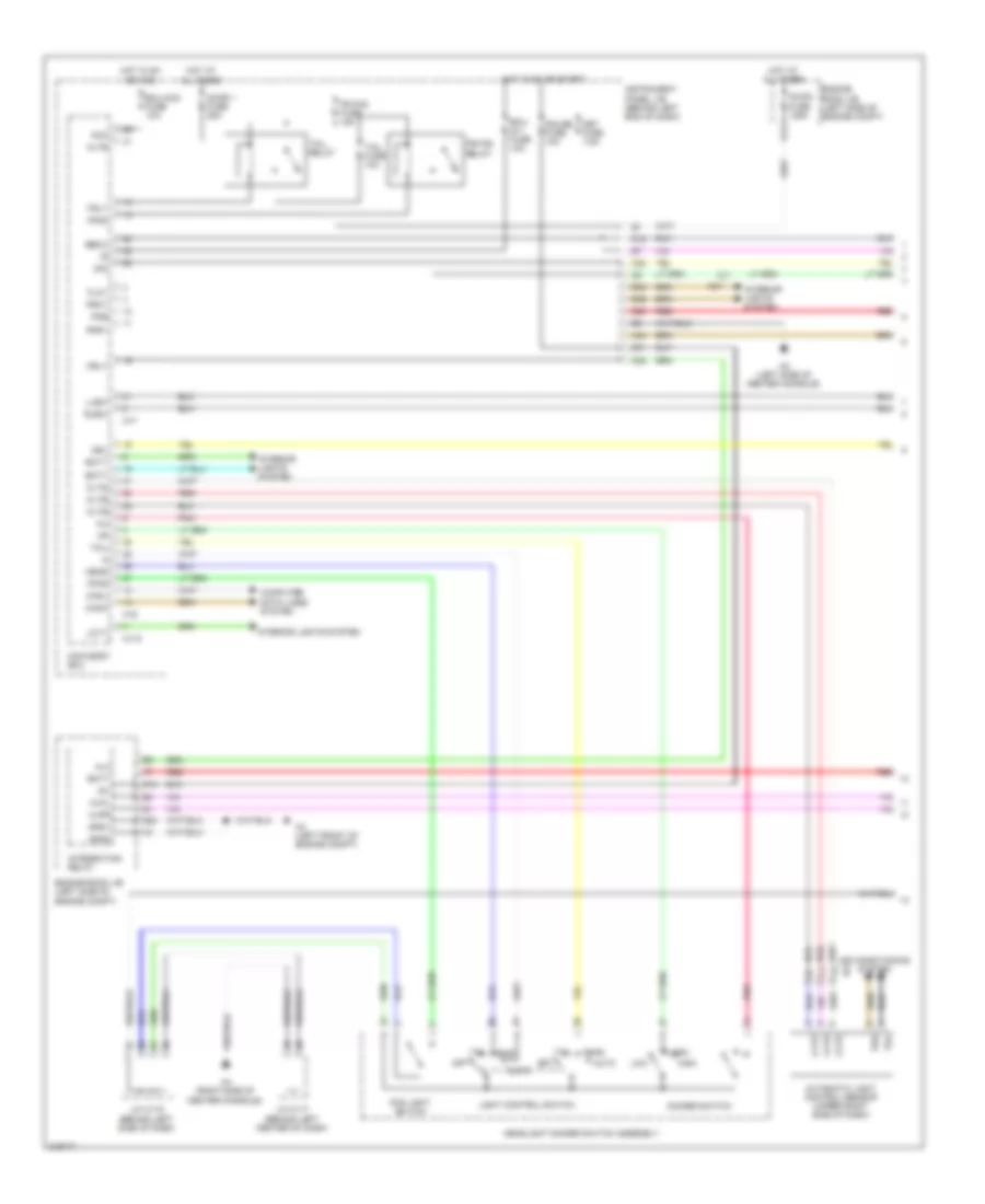 Headlamps Wiring Diagram (1 of 2) for Lexus CT 200h F Sport 2012
