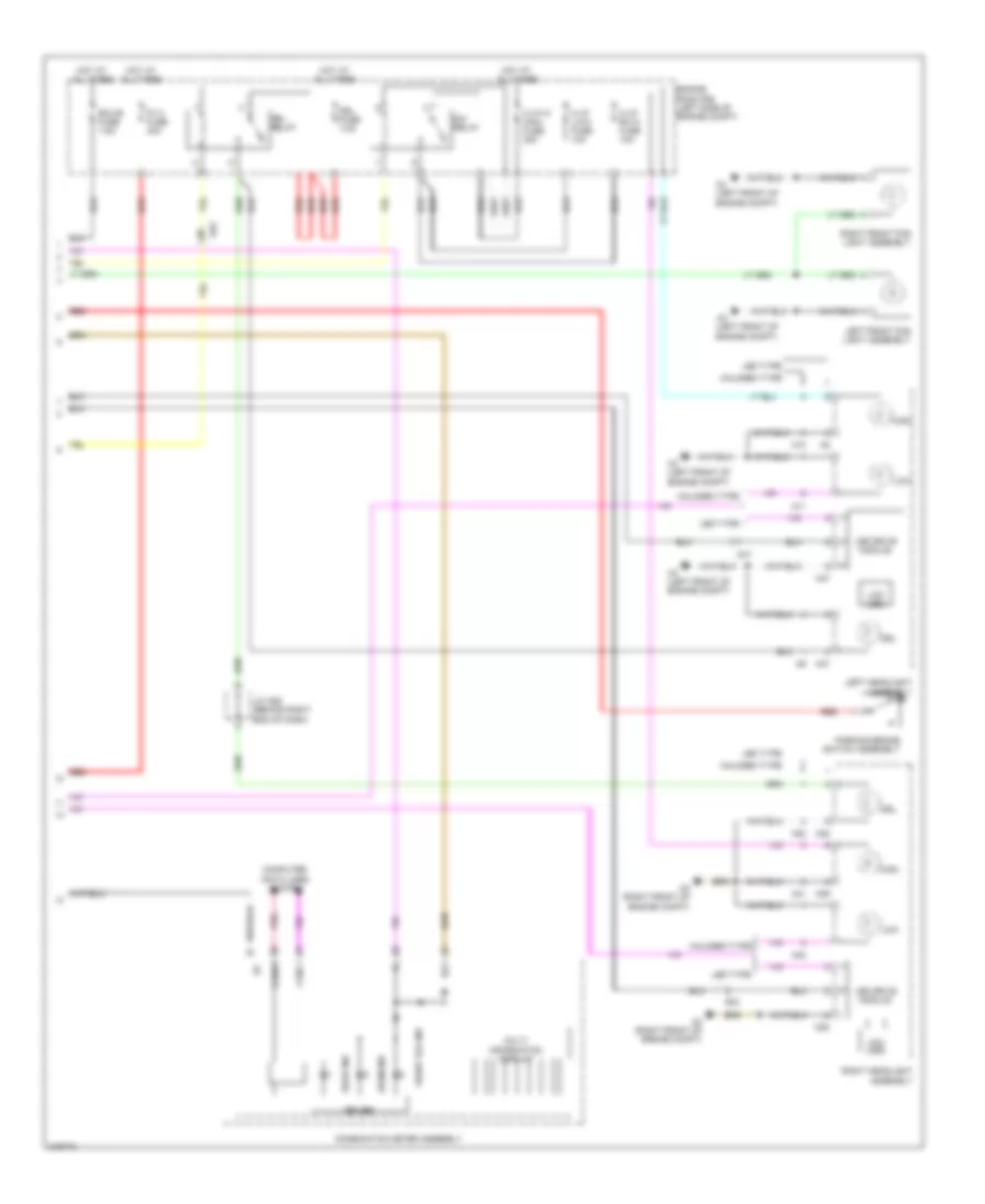 Headlamps Wiring Diagram 2 of 2 for Lexus CT 200h F Sport 2012