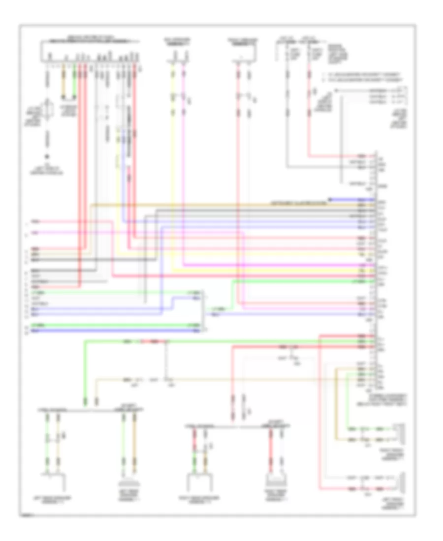 Navigation Wiring Diagram (6 of 6) for Lexus CT 200h F Sport 2012
