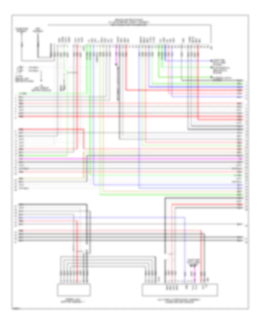 Radio Wiring Diagram, with Navigation (3 of 6) for Lexus CT 200h F Sport 2012