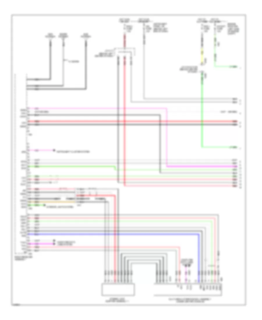 Radio Wiring Diagram, without Navigation, with Amplifier (1 of 4) for Lexus CT 200h F Sport 2012
