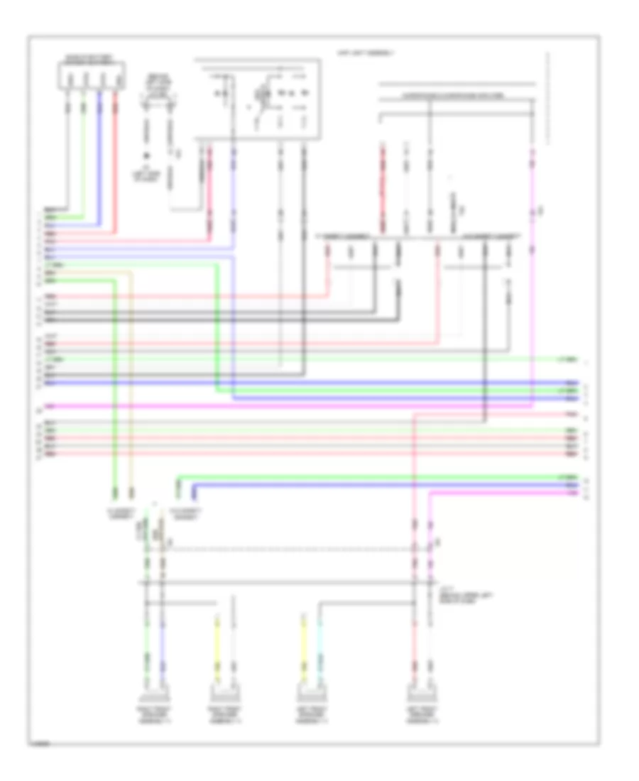 Radio Wiring Diagram, without Navigation, with Amplifier (3 of 4) for Lexus CT 200h F Sport 2012