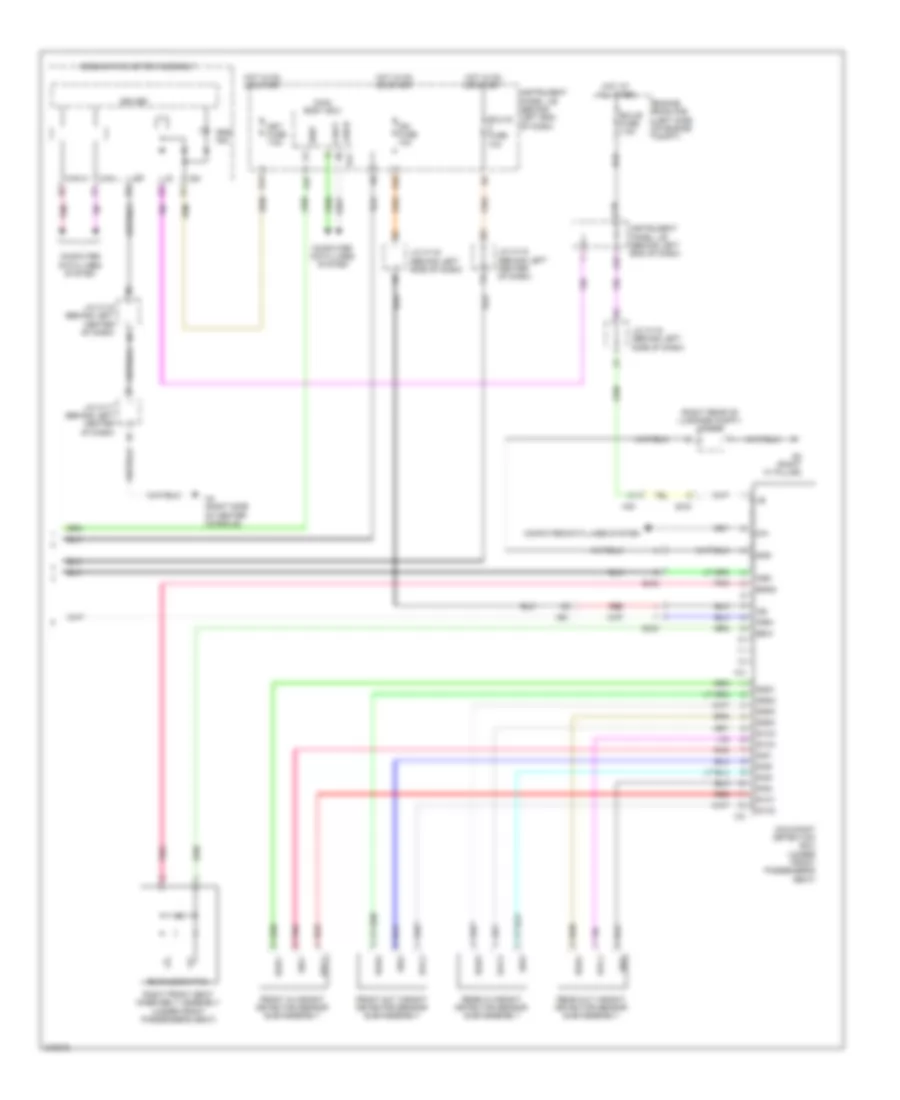 Supplemental Restraint Wiring Diagram (3 of 3) for Lexus CT 200h F Sport 2012