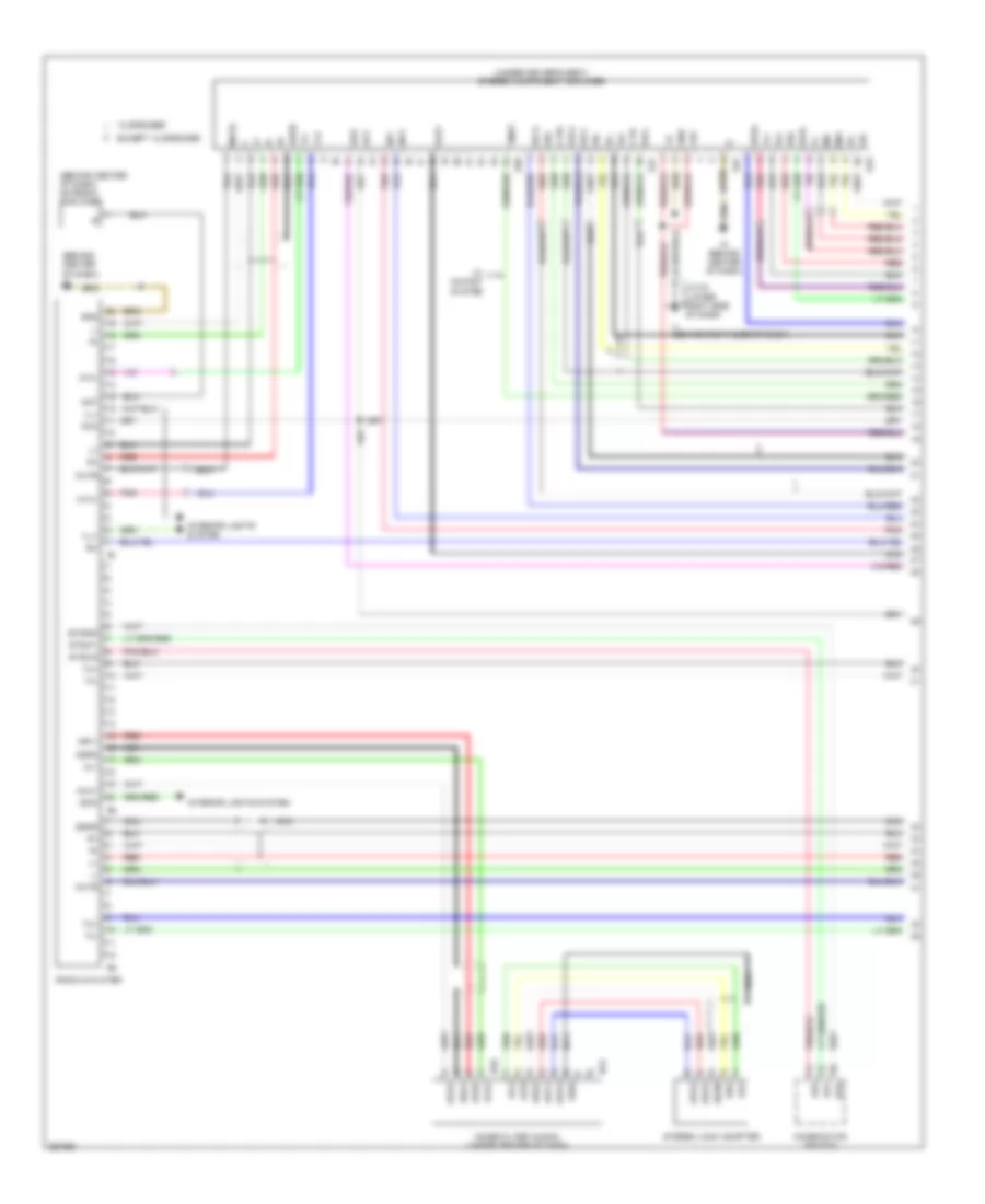 Radio Wiring Diagram with Navigation 1 of 3 for Lexus GX 470 2007