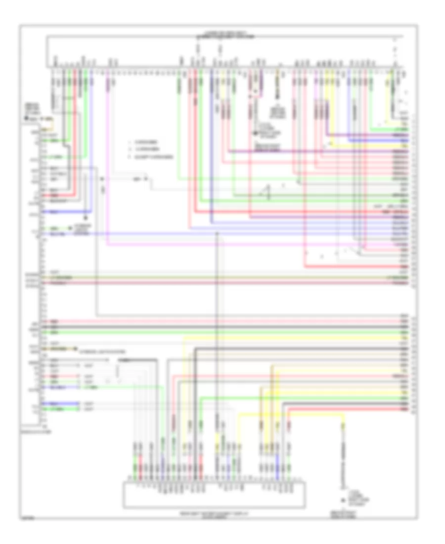 Radio Wiring Diagram, without Navigation (1 of 3) for Lexus GX 470 2007