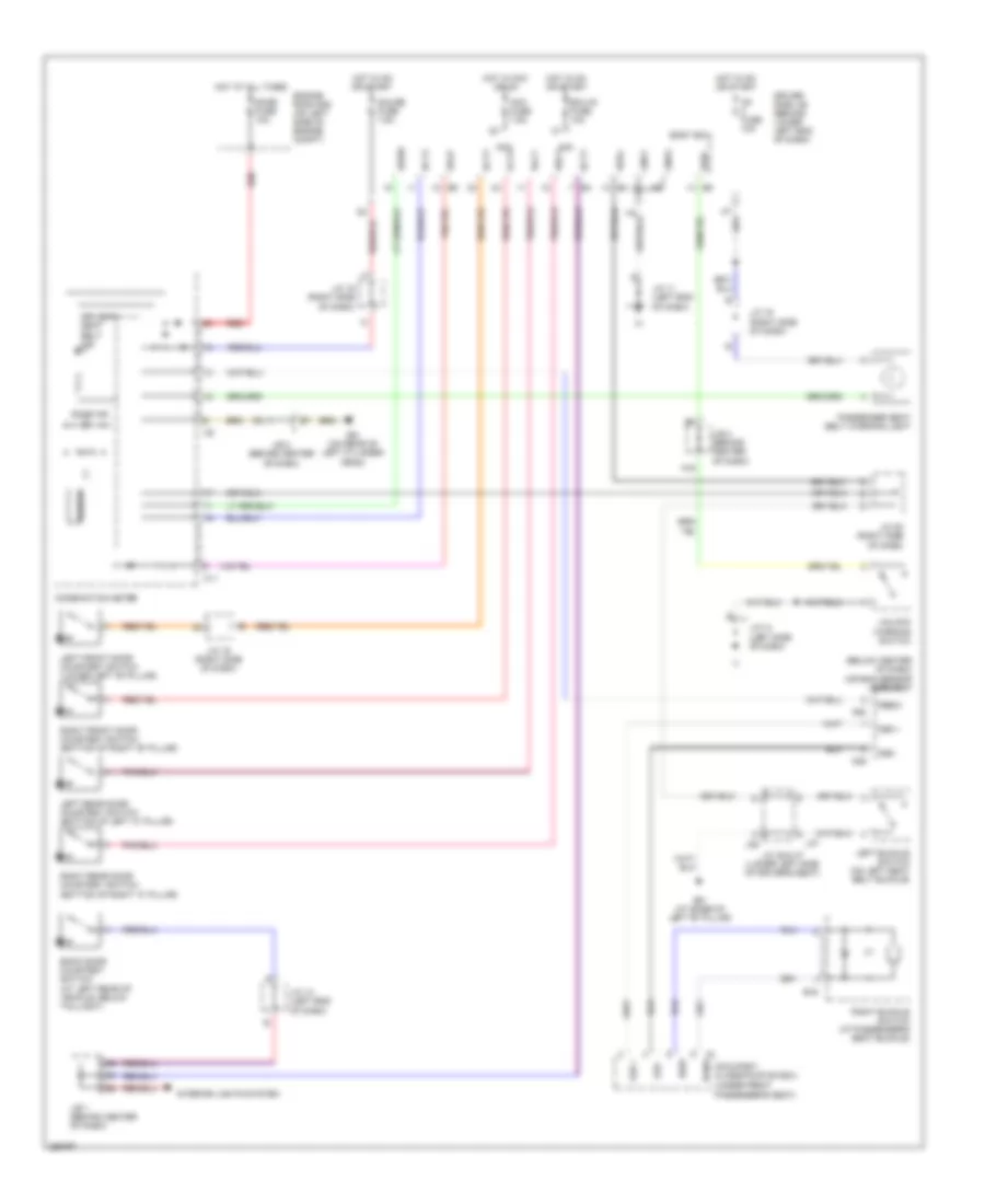 Key Reminder  Seat Belt Warning Wiring Diagram for Lexus GX 470 2007