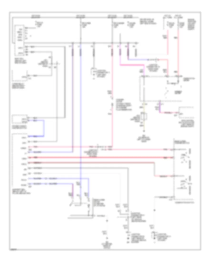 Rear Wiper Washer Wiring Diagram for Lexus GX 470 2007