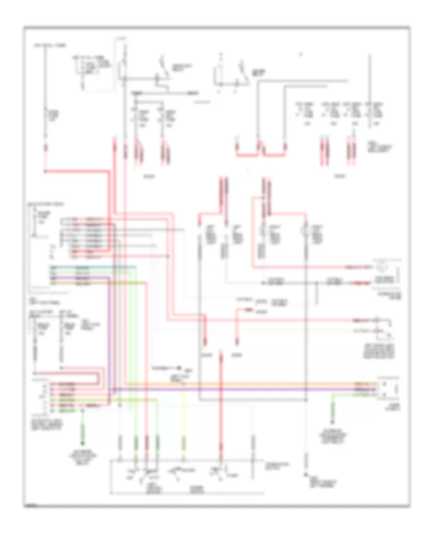 Headlamps Wiring Diagram, without DRL for Lexus SC 300 1994