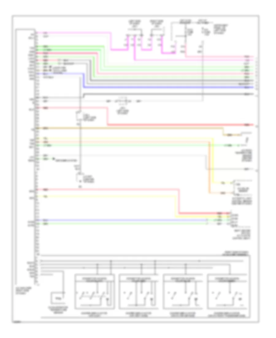 Automatic AC Wiring Diagram (1 of 3) for Lexus ES 350 2012