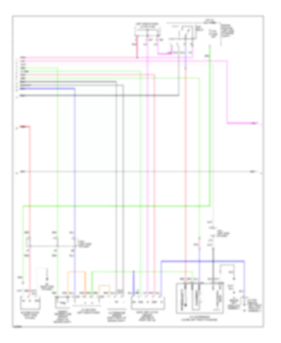 Automatic AC Wiring Diagram (2 of 3) for Lexus ES 350 2012