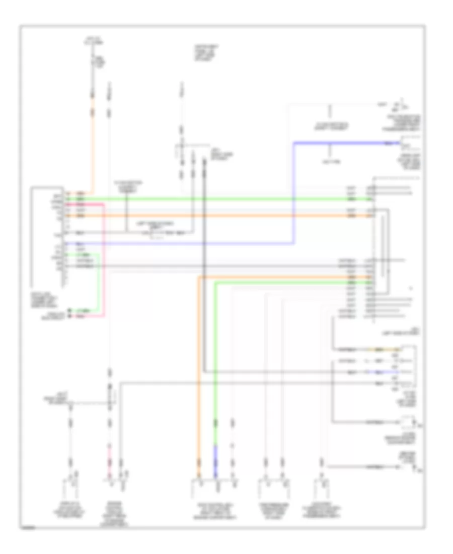 Data Link Connector Wiring Diagram for Lexus ES 350 2012