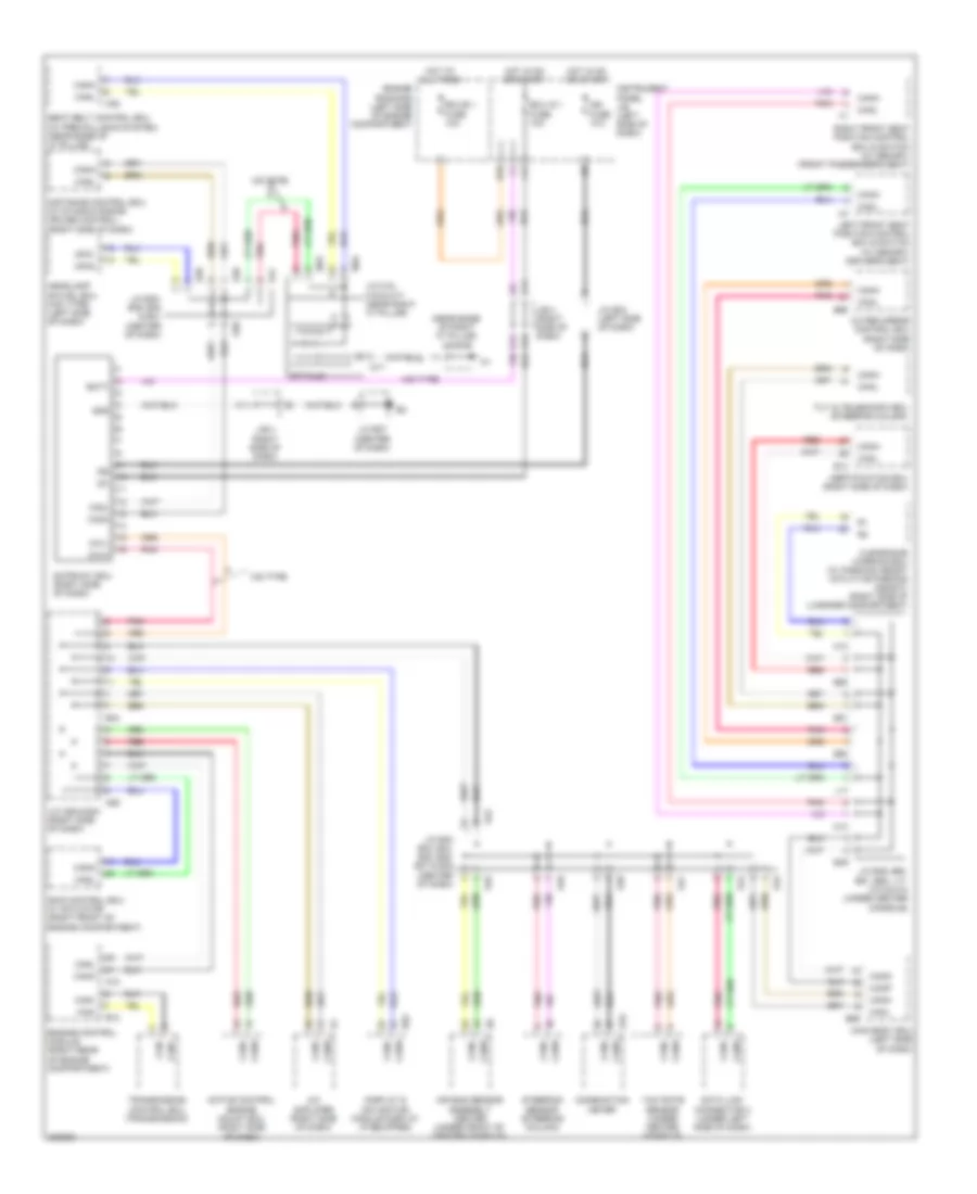 High Low Bus Wiring Diagram for Lexus ES 350 2012