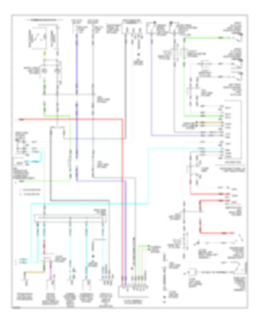 Instrument Cluster Wiring Diagram 2 of 2 for Lexus ES 350 2012