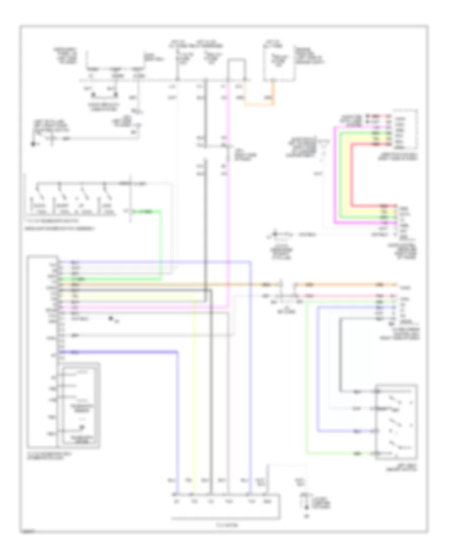 Memory Power Tilt  Power Telescopic Wiring Diagram for Lexus ES 350 2012