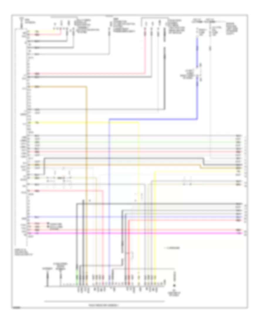 Navigation Wiring Diagram 1 of 4 for Lexus ES 350 2012